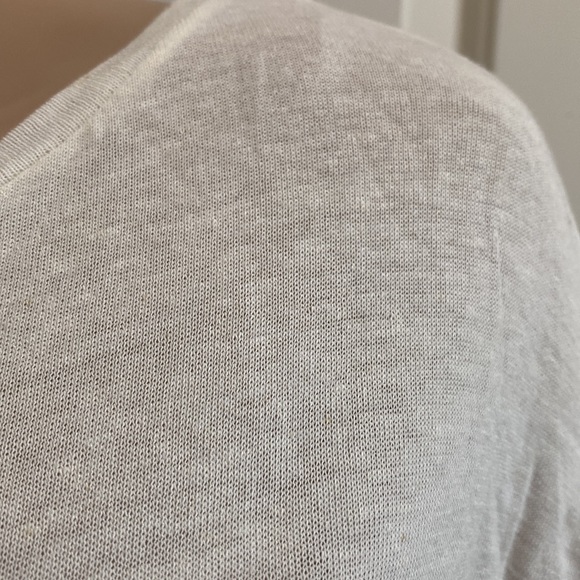 Springfield Womens L Cream Exotic Leaf Knit Shirt. - Picture 5 of 10